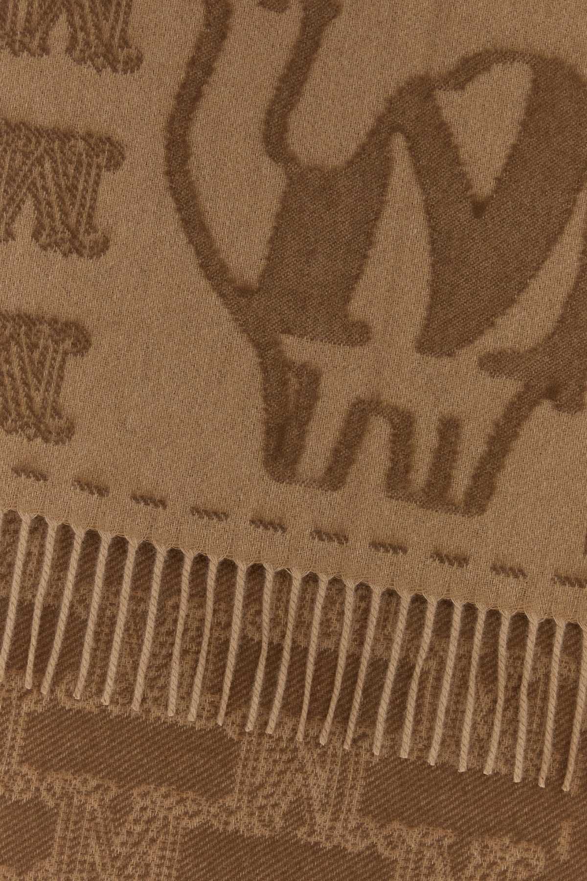 MAX MARA Embroidered Cashmere Wsteddy Scarf