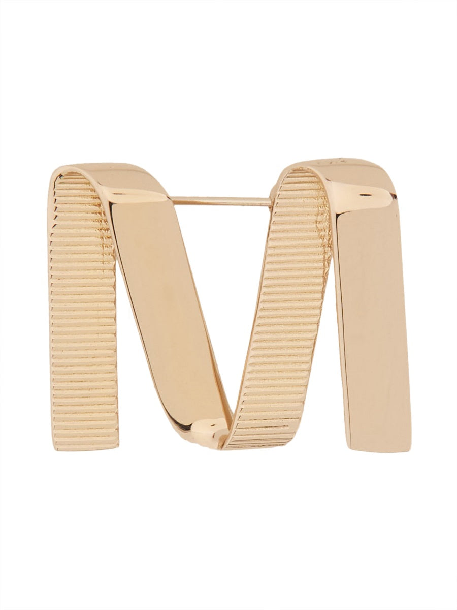 MAX MARA Logo Brooch for Women - Perfect Accessory for FW25
