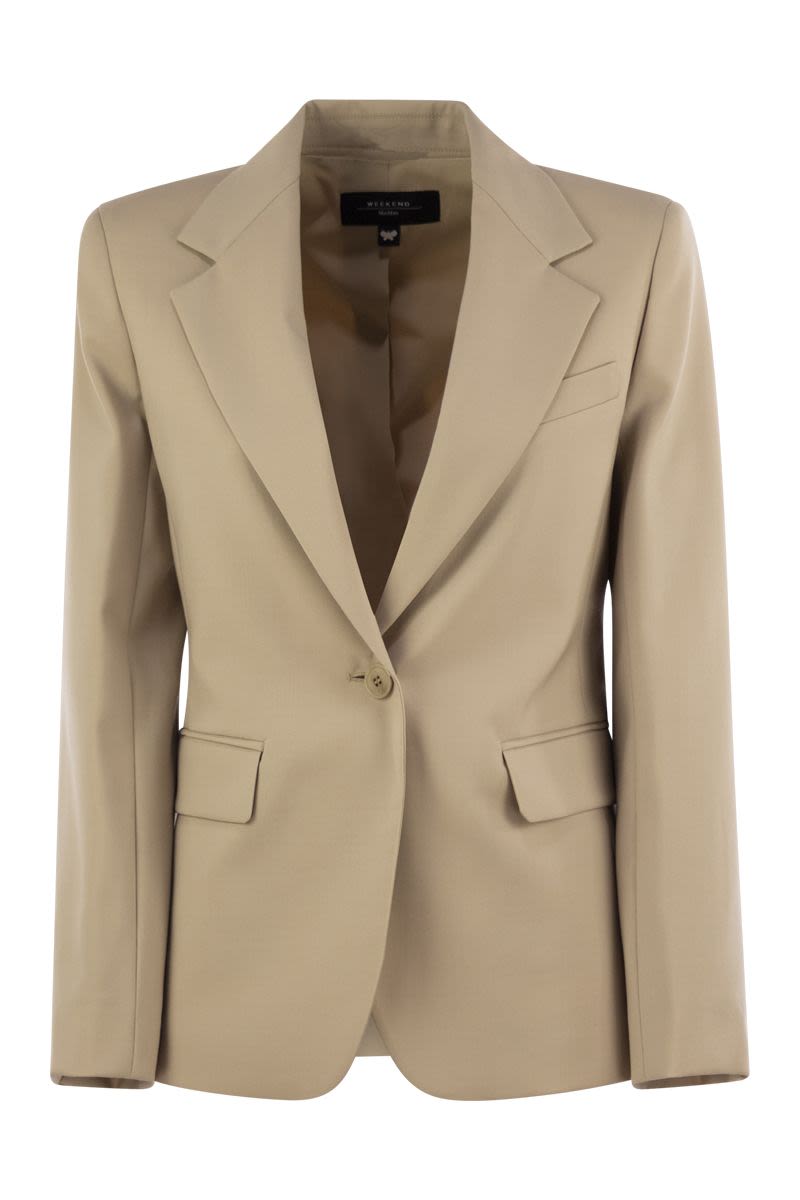WEEKEND MAX MARA Natural Stretch Wool Blazer - Women
