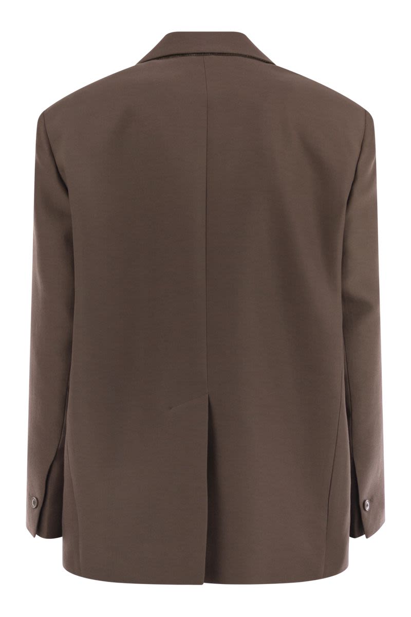 WEEKEND MAX MARA Oversized Cotton Blend Over Blazer