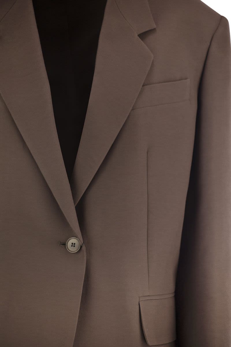 WEEKEND MAX MARA Oversized Cotton Blend Over Blazer