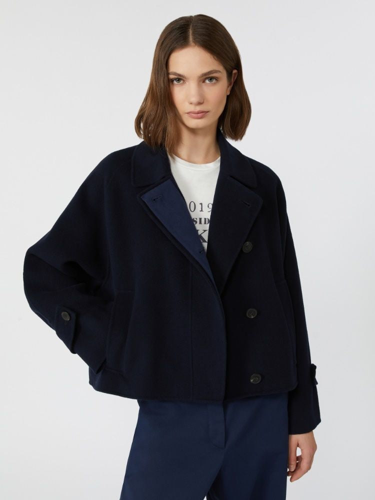 WEEKEND MAX MARA Wool Drap Crop Jacket - Women's Mini