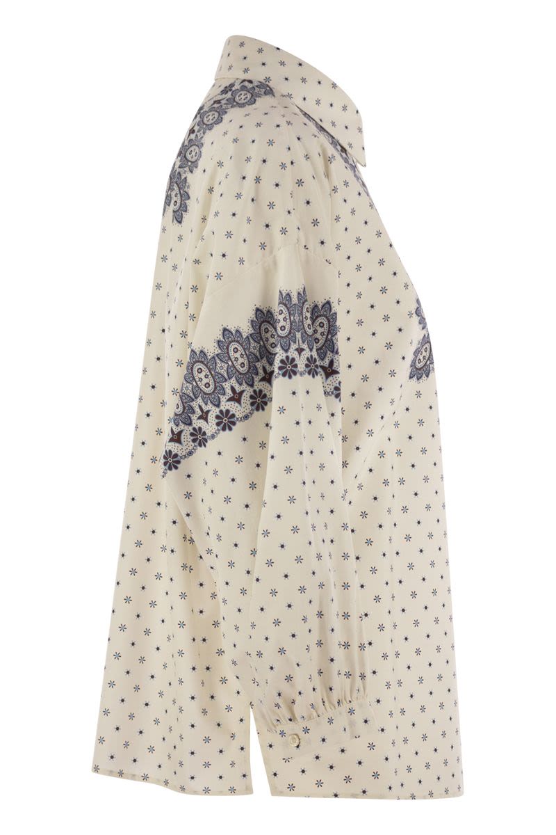 WEEKEND MAX MARA Cotton Poplin Shirt with Balloon Sleeves