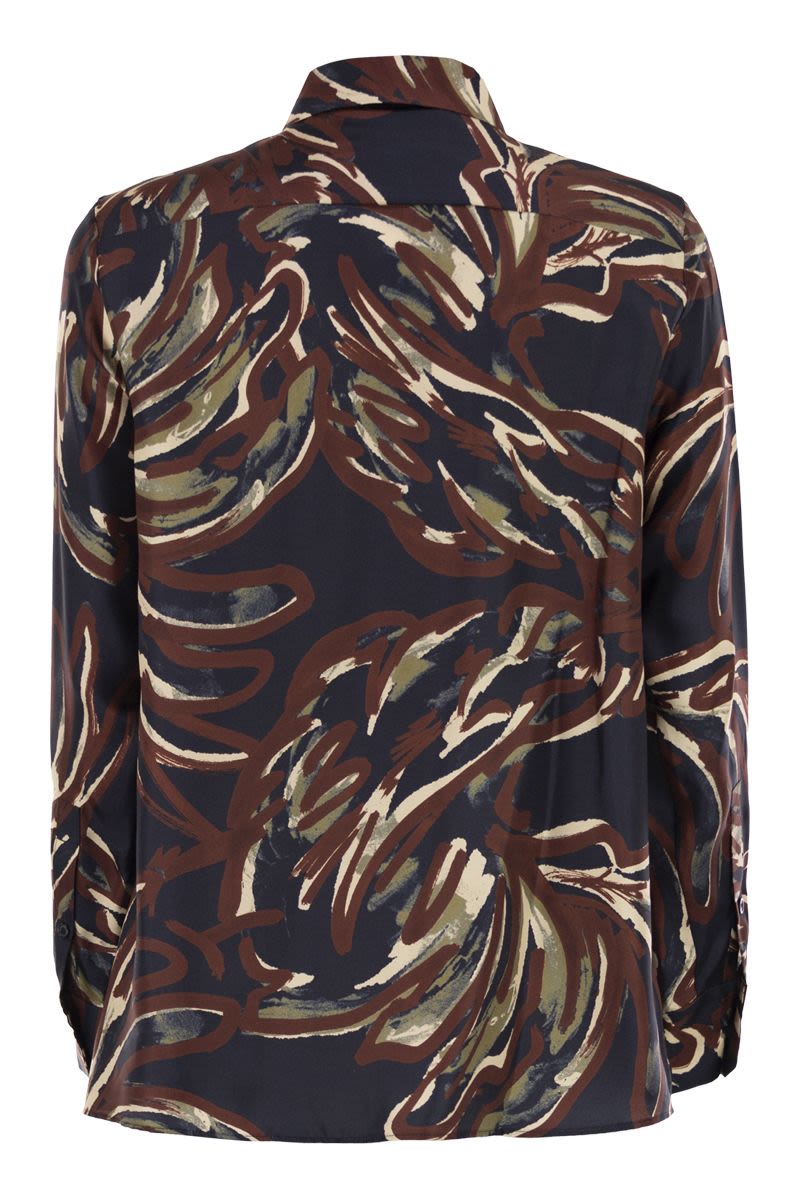 WEEKEND MAX MARA Printed Twill Shirt in Relaxed Silhouette