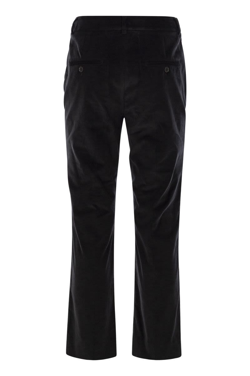 WEEKEND MAX MARA Ankle-Length Cotton Velvet Trousers