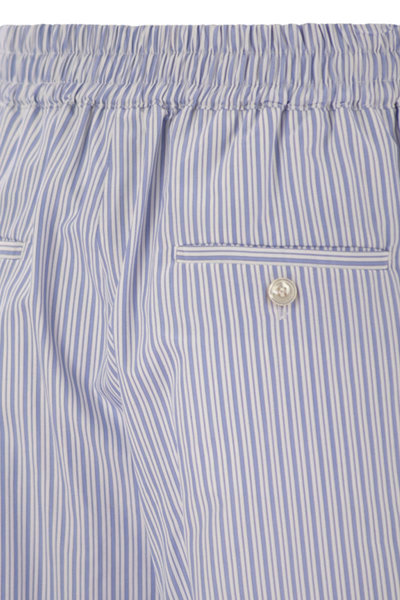 WEEKEND MAX MARA Cropped Wide Leg Cotton Satin Trousers