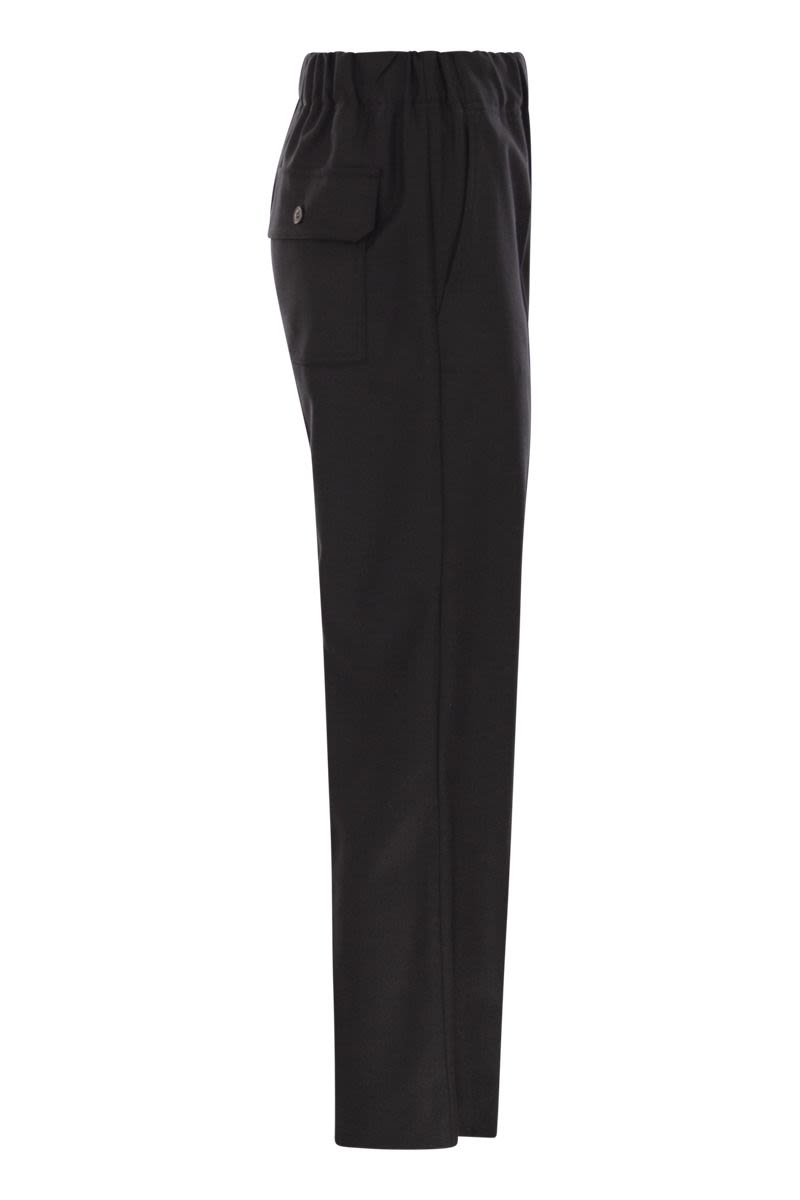 WEEKEND MAX MARA Cropped Wool Flannel Trousers