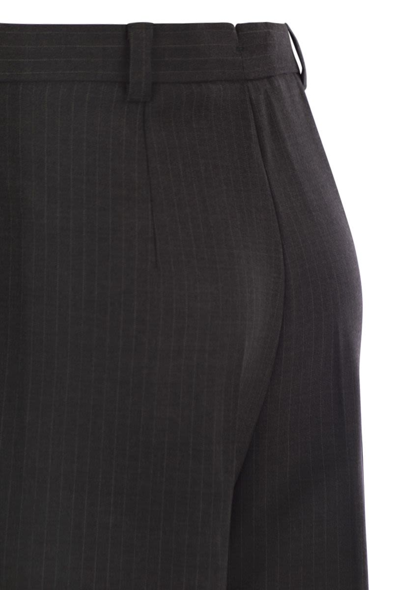 WEEKEND MAX MARA Chic Virgin Wool Straight-Leg Trousers