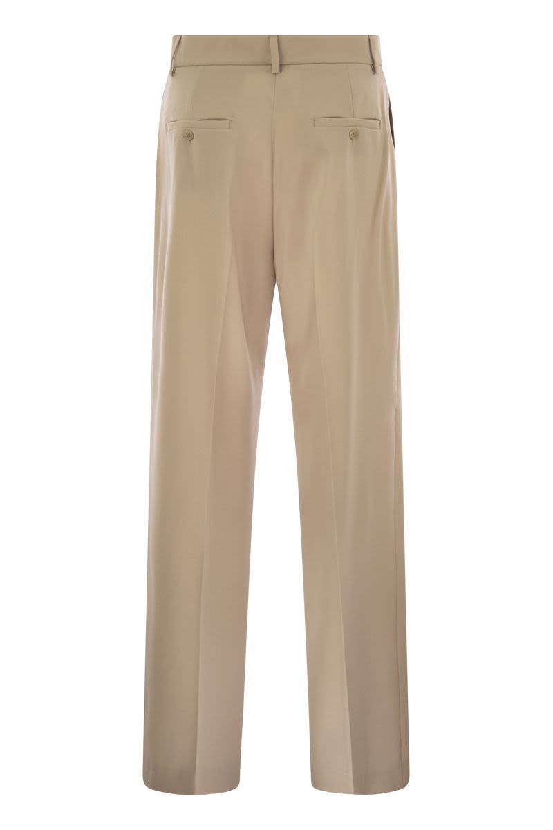 WEEKEND MAX MARA High-Waisted Wool Palazzo Trousers