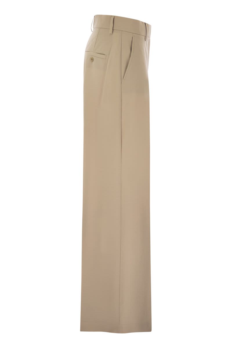 WEEKEND MAX MARA High-Waisted Wool Palazzo Trousers