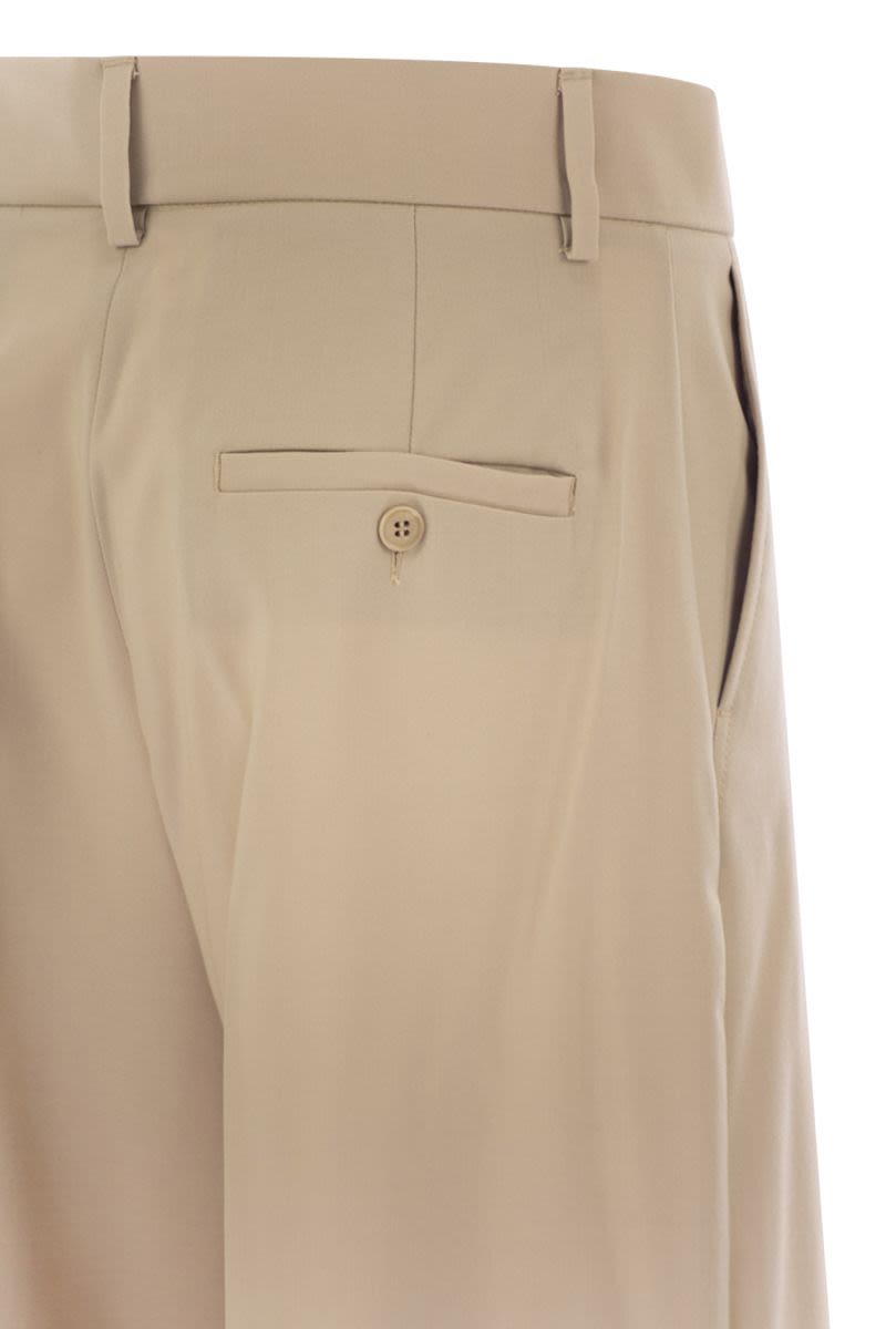 WEEKEND MAX MARA High-Waisted Wool Palazzo Trousers