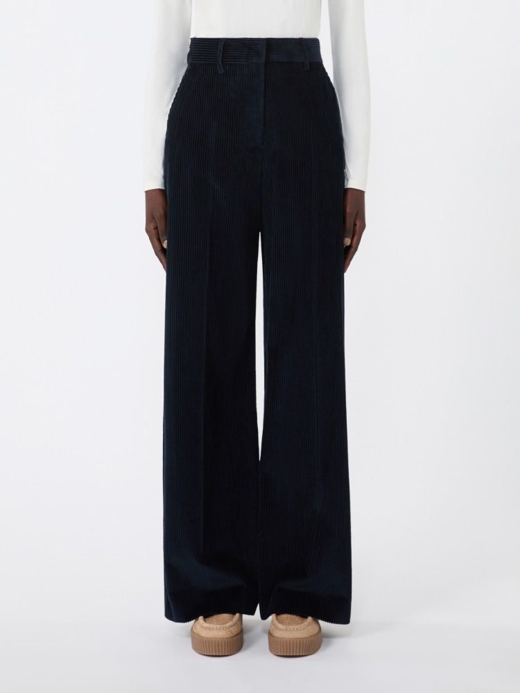 WEEKEND MAX MARA Wide-Leg Velvet Trousers - FW25