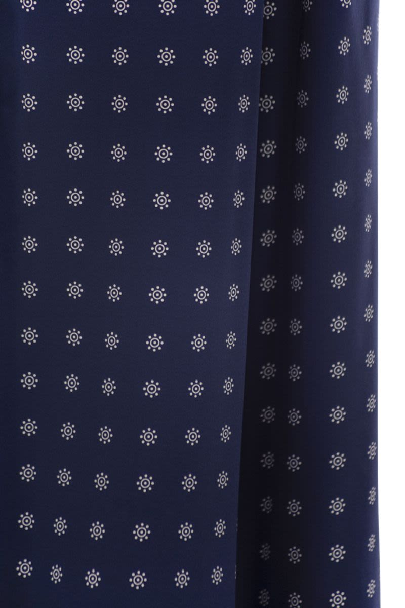 WEEKEND MAX MARA Cropped Silk Twill Trousers with Elastic Waistband