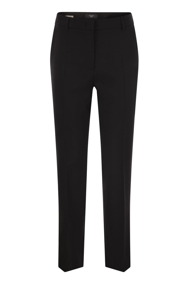 WEEKEND MAX MARA Wool Cigarette Trousers - Ankle Length