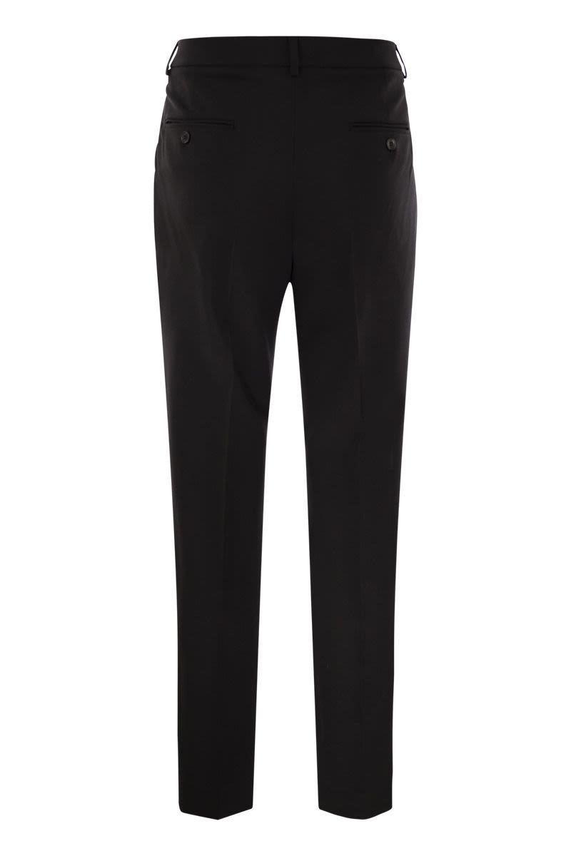 WEEKEND MAX MARA Wool Cigarette Trousers - Ankle Length
