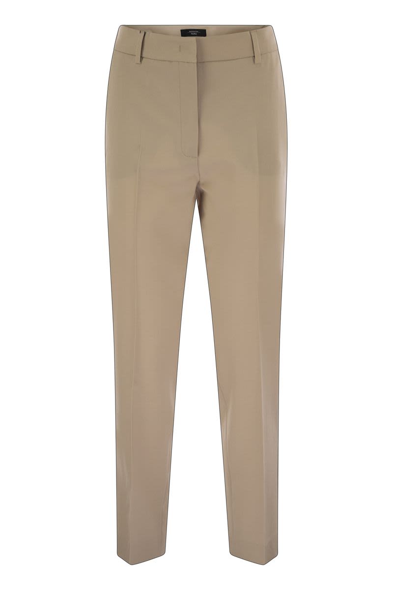 WEEKEND MAX MARA Women's Ankle-Length Wool Cigarette Trousers