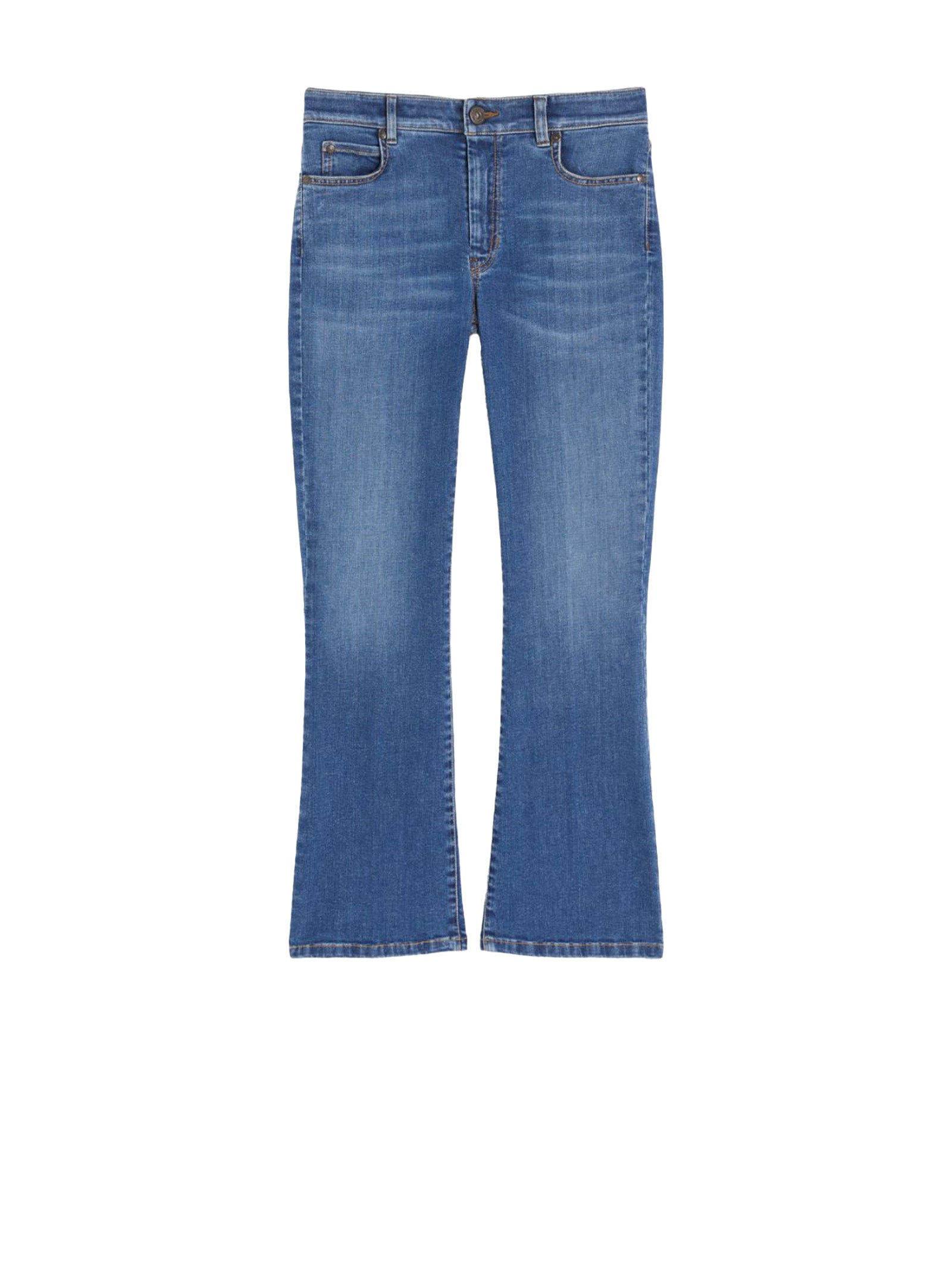 WEEKEND MAX MARA Ultra Slim Cropped Jeans with Slightly Flared Hem