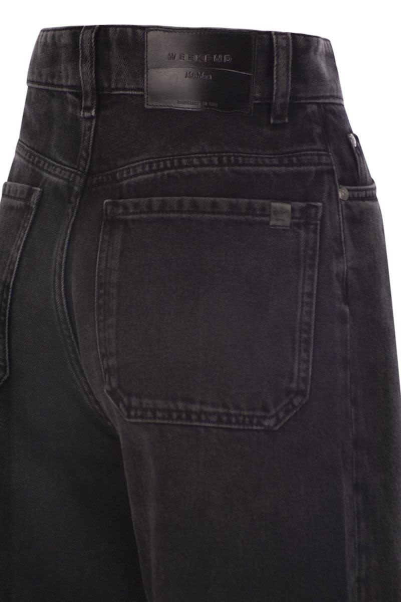 WEEKEND MAX MARA Wide Leg Cotton Denim Jeans
