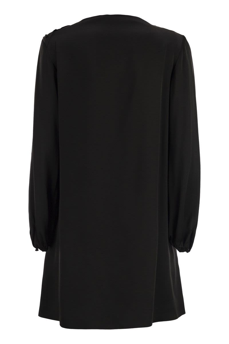 WEEKEND MAX MARA Elegant Mini Dress with Asymmetrical Draped Neckline