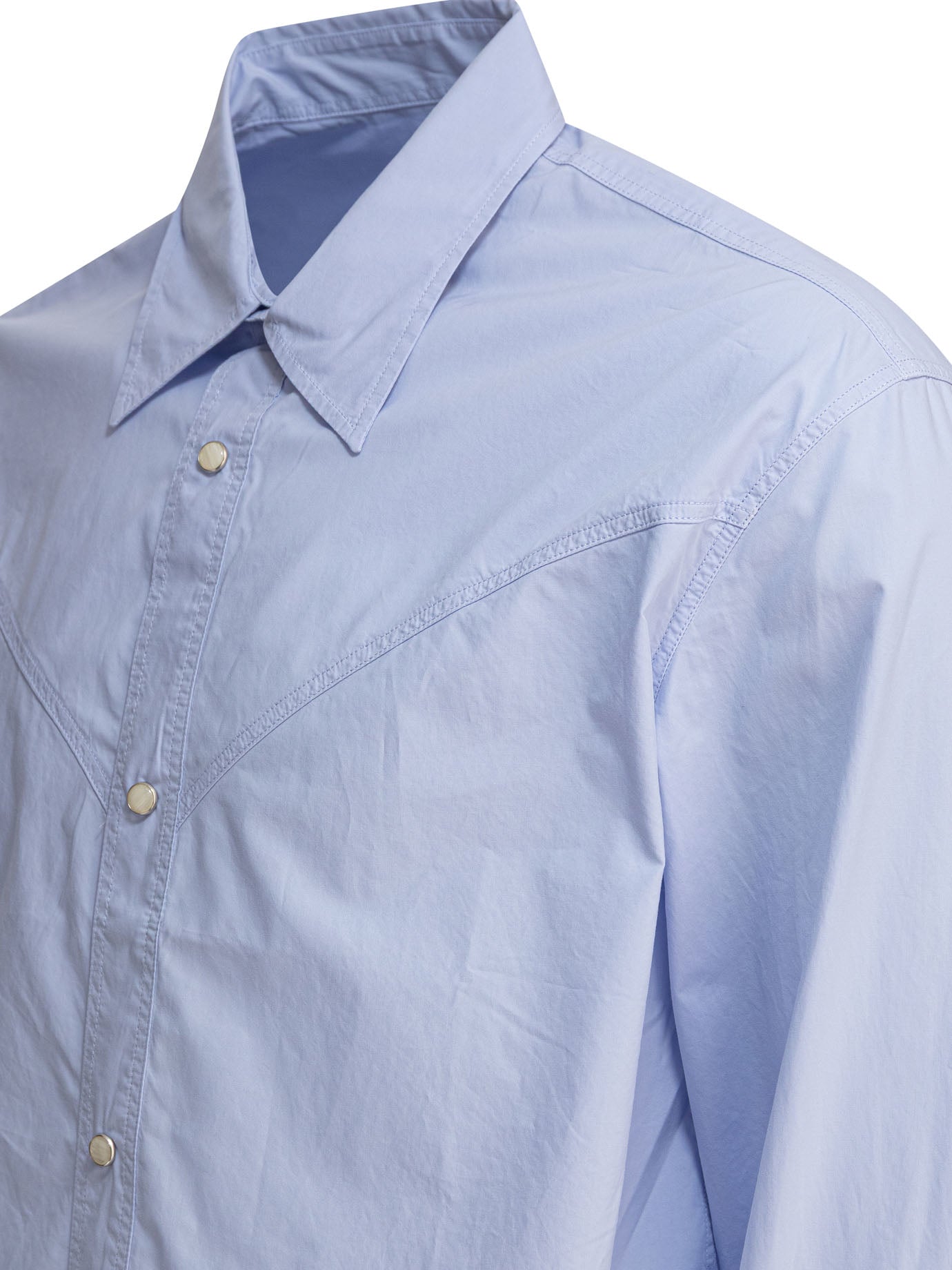 NN07 Light Blue Organic Cotton Shirt for Men - SS25 Collection