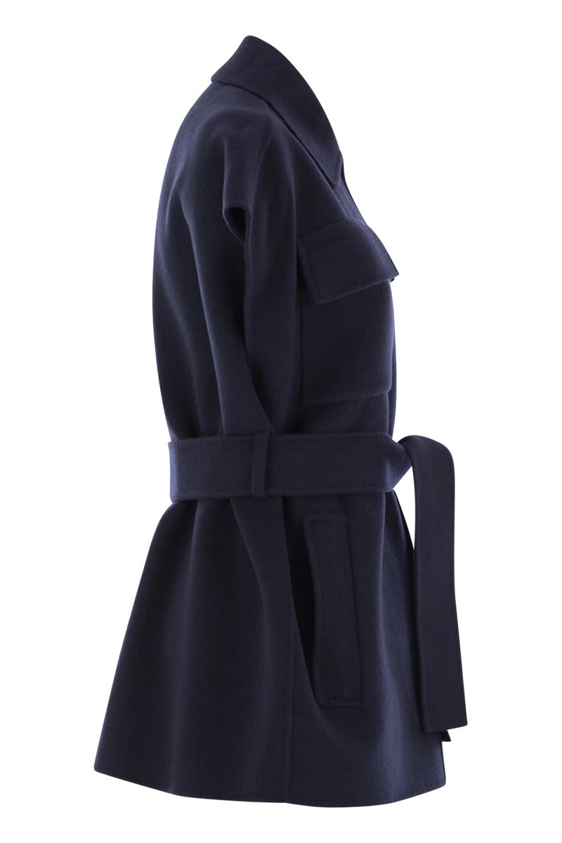 WEEKEND MAX MARA Sporty Wool Waistcoat with Belt