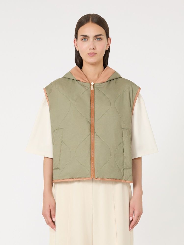 WEEKEND MAX MARA Reversible Hooded Quilted Vest for Women