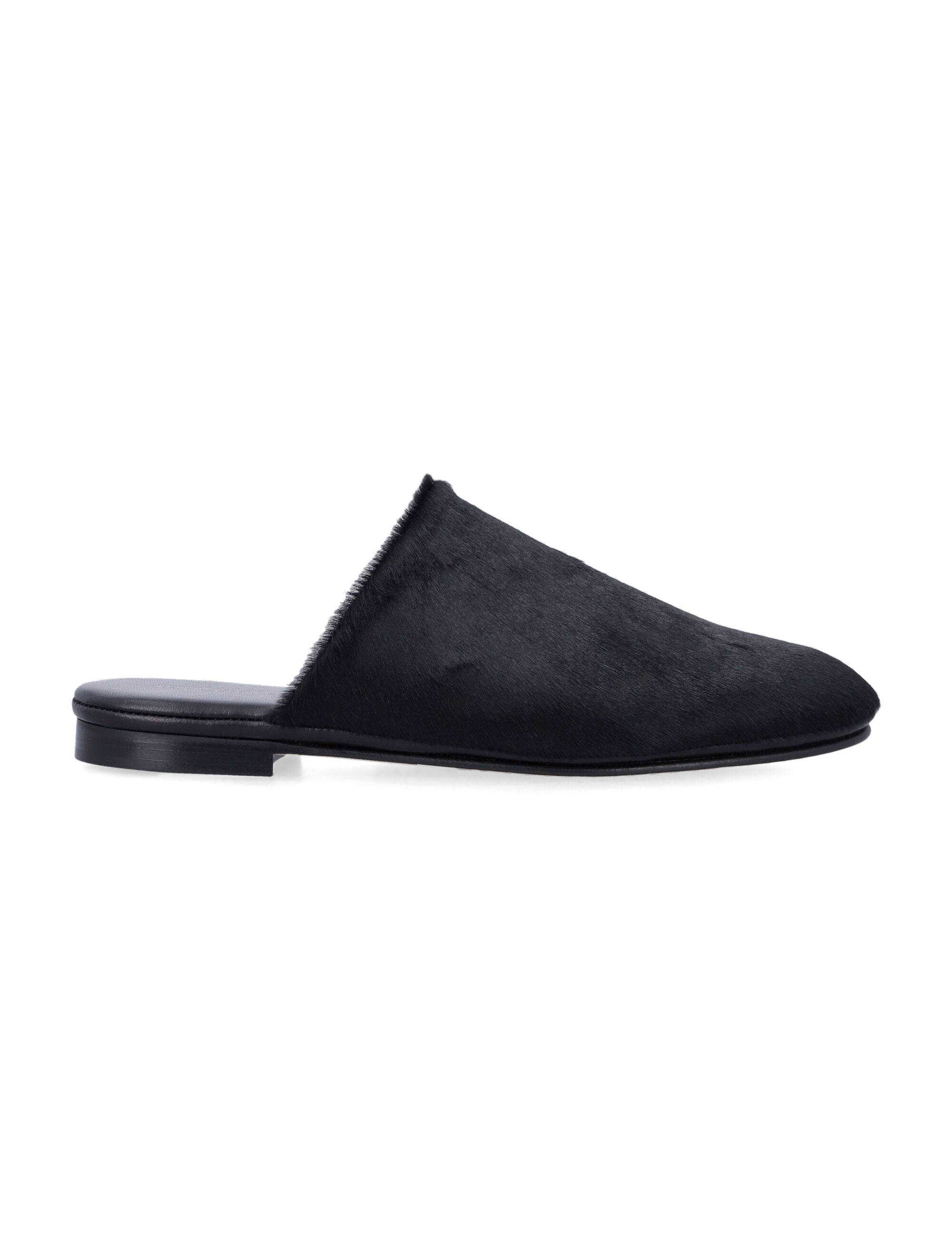 ALBERTA FERRETI Minimalist Pony Hair Flats for Women