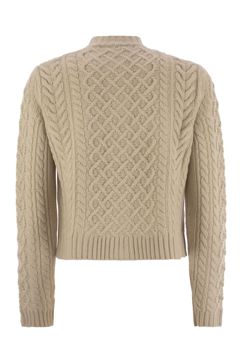 WEEKEND MAX MARA Cropped Wool Cardigan - Tight Fit