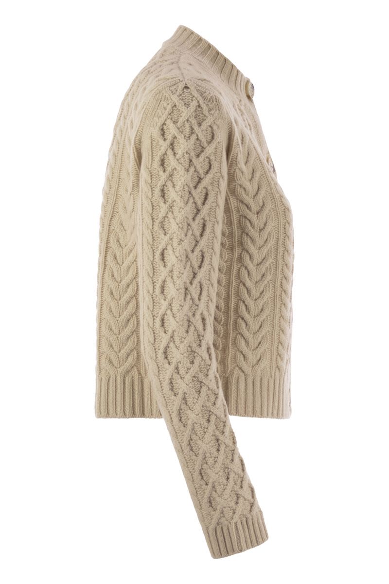 WEEKEND MAX MARA Cropped Wool Cardigan - Tight Fit