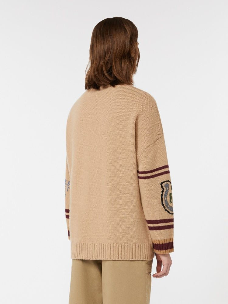 WEEKEND MAX MARA Overfit Cardigan in Pure Wool Yarn