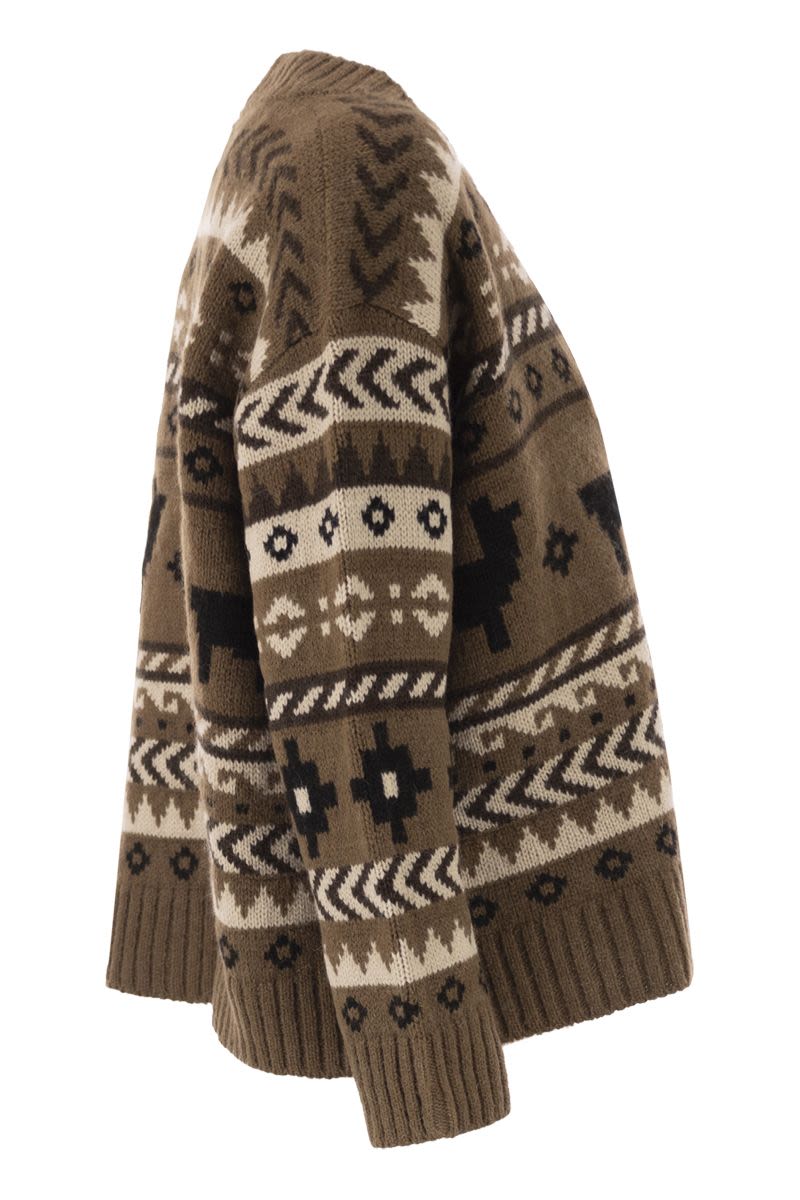 WEEKEND MAX MARA Oversized Jacquard Cardigan for Women