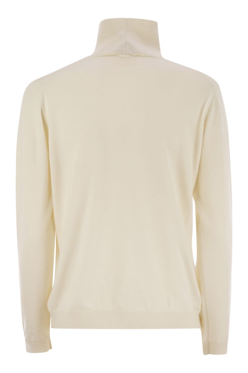 WEEKEND MAX MARA Silk and Wool Blend Turtleneck Sweater for Women