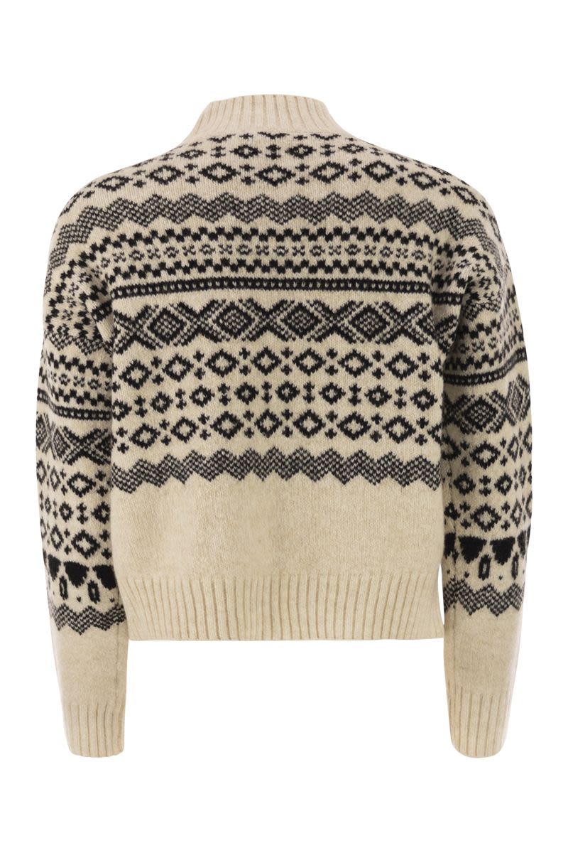 WEEKEND MAX MARA Oversized Jacquard Wool and Alpaca Jumper