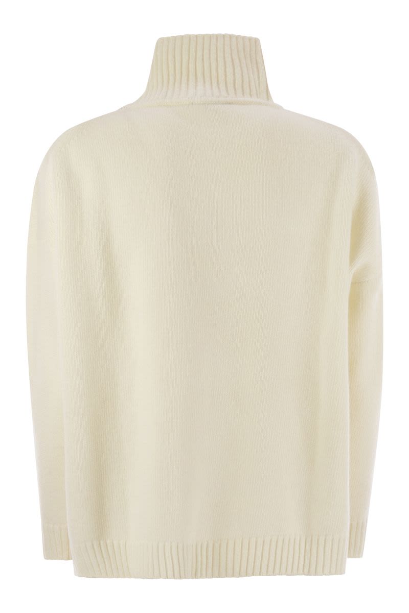 WEEKEND MAX MARA Oversized Wool Turtleneck Sweater