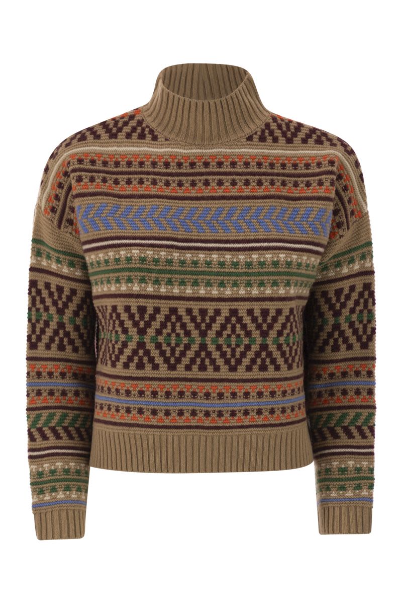 WEEKEND MAX MARA Loose-Fitting Jacquard Wool Jumper