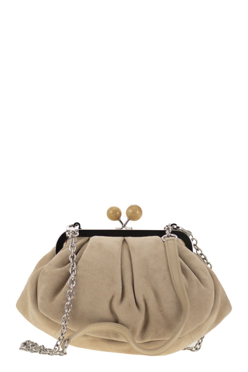 WEEKEND MAX MARA Mini Suede Pasticcino Handbag - The Perfect Everyday Clutch