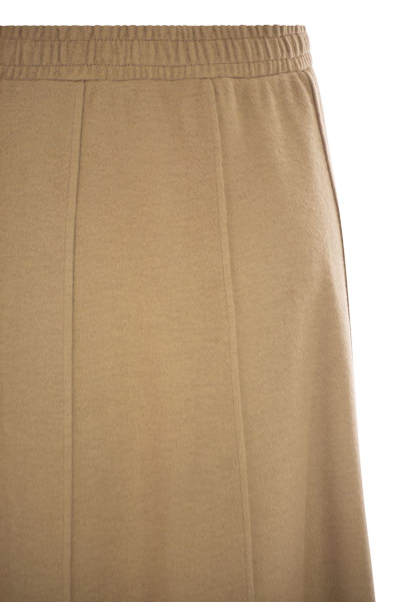 WEEKEND MAX MARA Draped Midi Skirt with Elastic Waist and Pockets