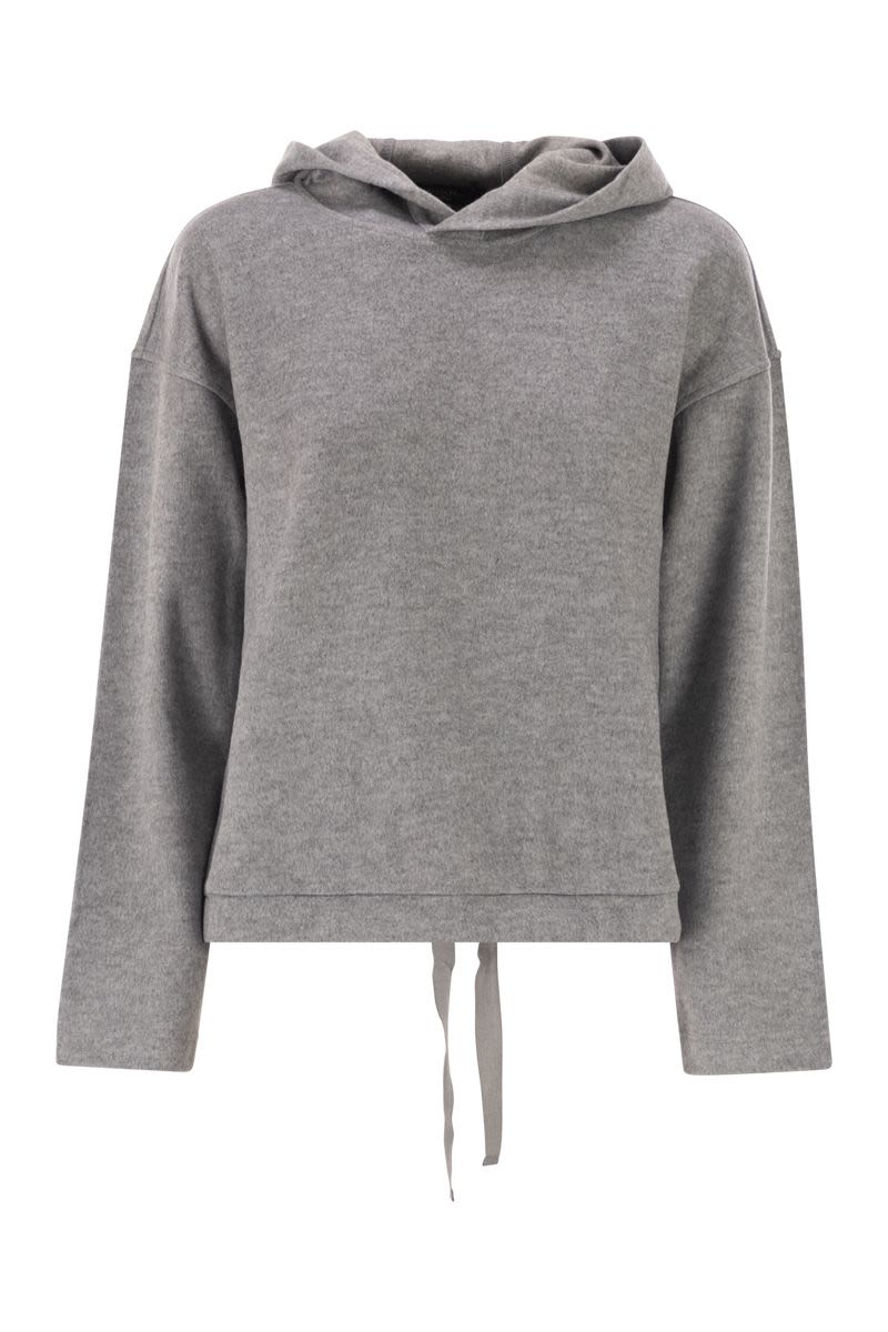 WEEKEND MAX MARA Casual Draped Hoodie T-Shirt - Relaxed Fit