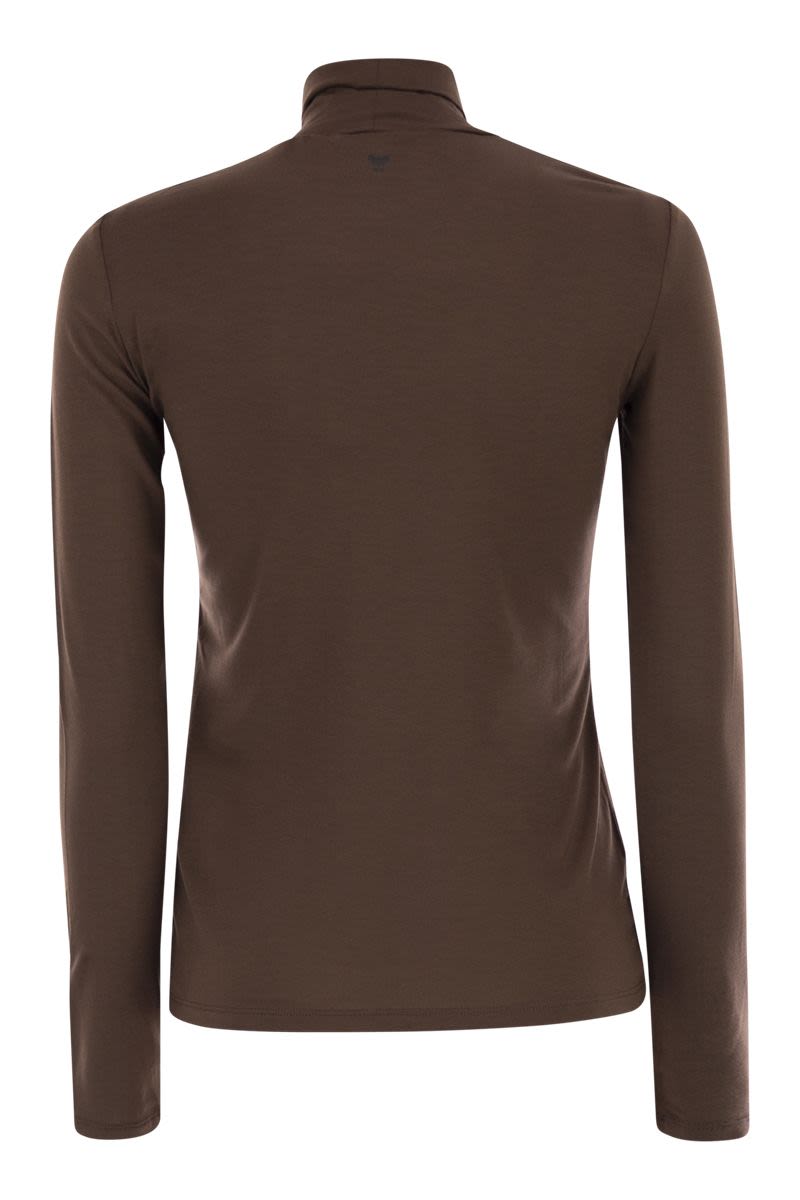 WEEKEND MAX MARA Fitted High Neck Turtleneck T-Shirt