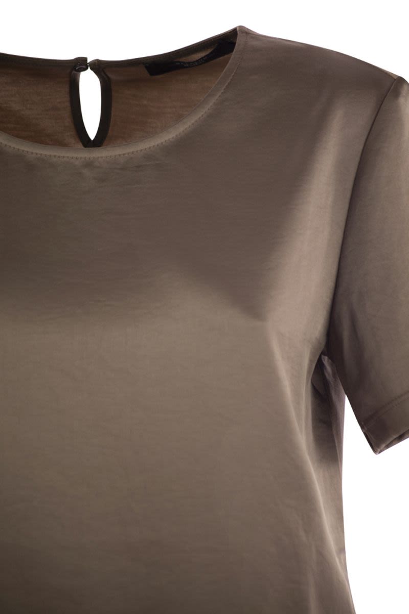 WEEKEND MAX MARA Satin and Viscose Crew-Neck T-Shirt