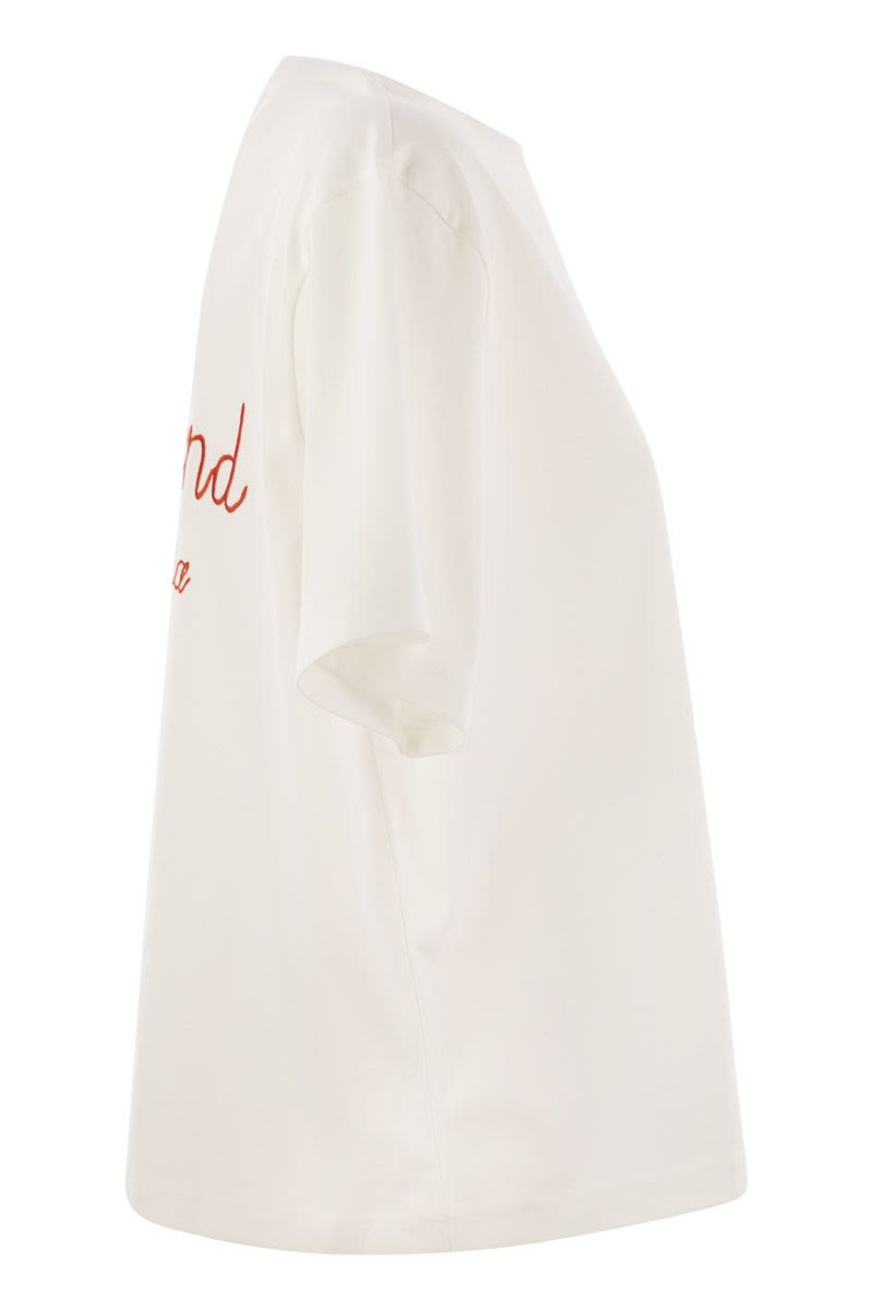 WEEKEND MAX MARA Printed Organic Cotton T-Shirt - Boxy Fit