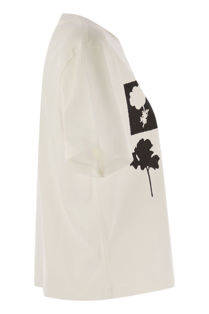 WEEKEND MAX MARA Boxy Fit Printed Organic Cotton T-Shirt