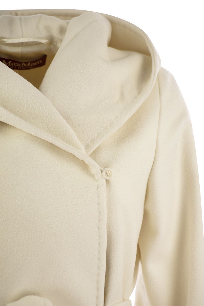 MAX MARA Mini Hooded Wool Jacket