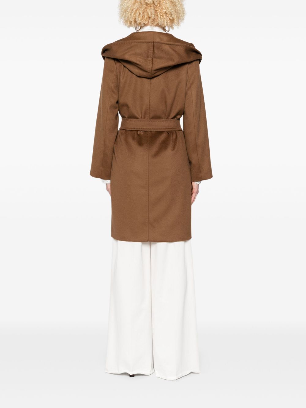 MAX MARA STUDIO Long Sleeve Tailored Jacket with Belt - Size 40