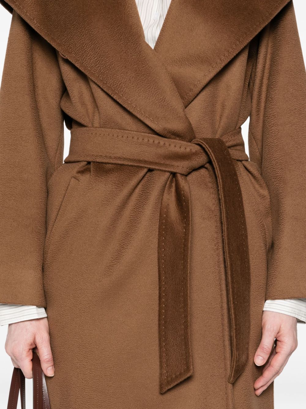MAX MARA STUDIO Long Sleeve Tailored Jacket with Belt - Size 40