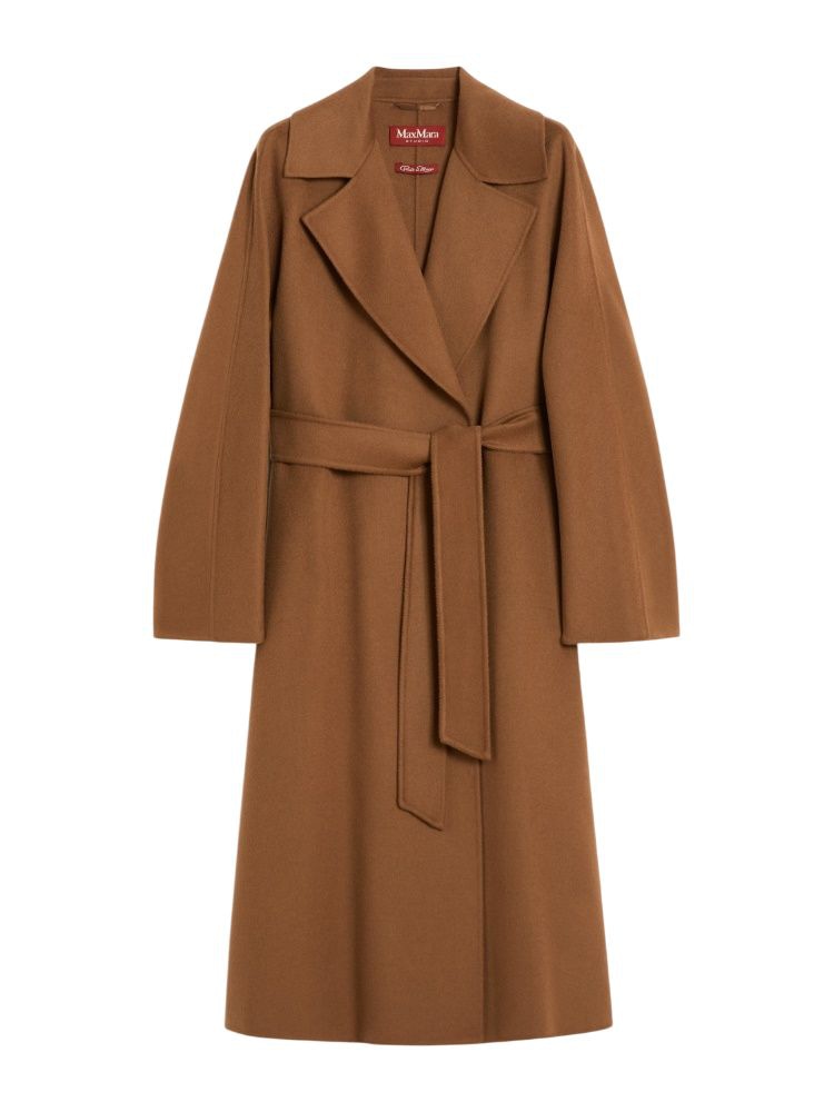 MAX MARA STUDIO Belted Wrap Jacket with Oversized Fit