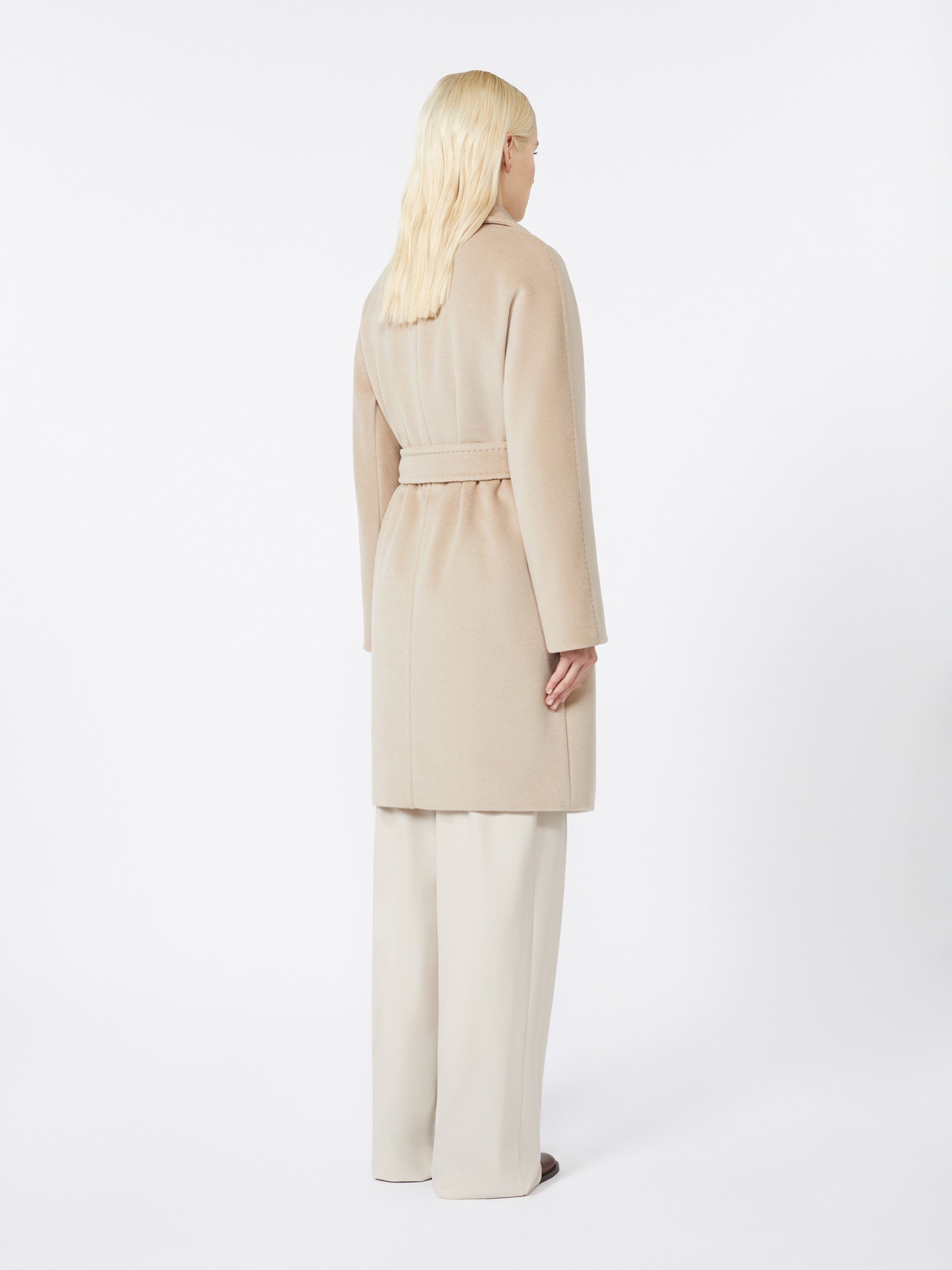 MAX MARA Wool Beaver Midi Dressing Gown Jacket