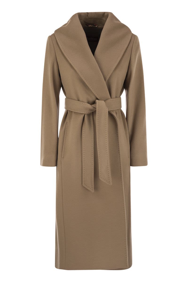 MAX MARA Wool Drap Long Dressing Gown Jacket