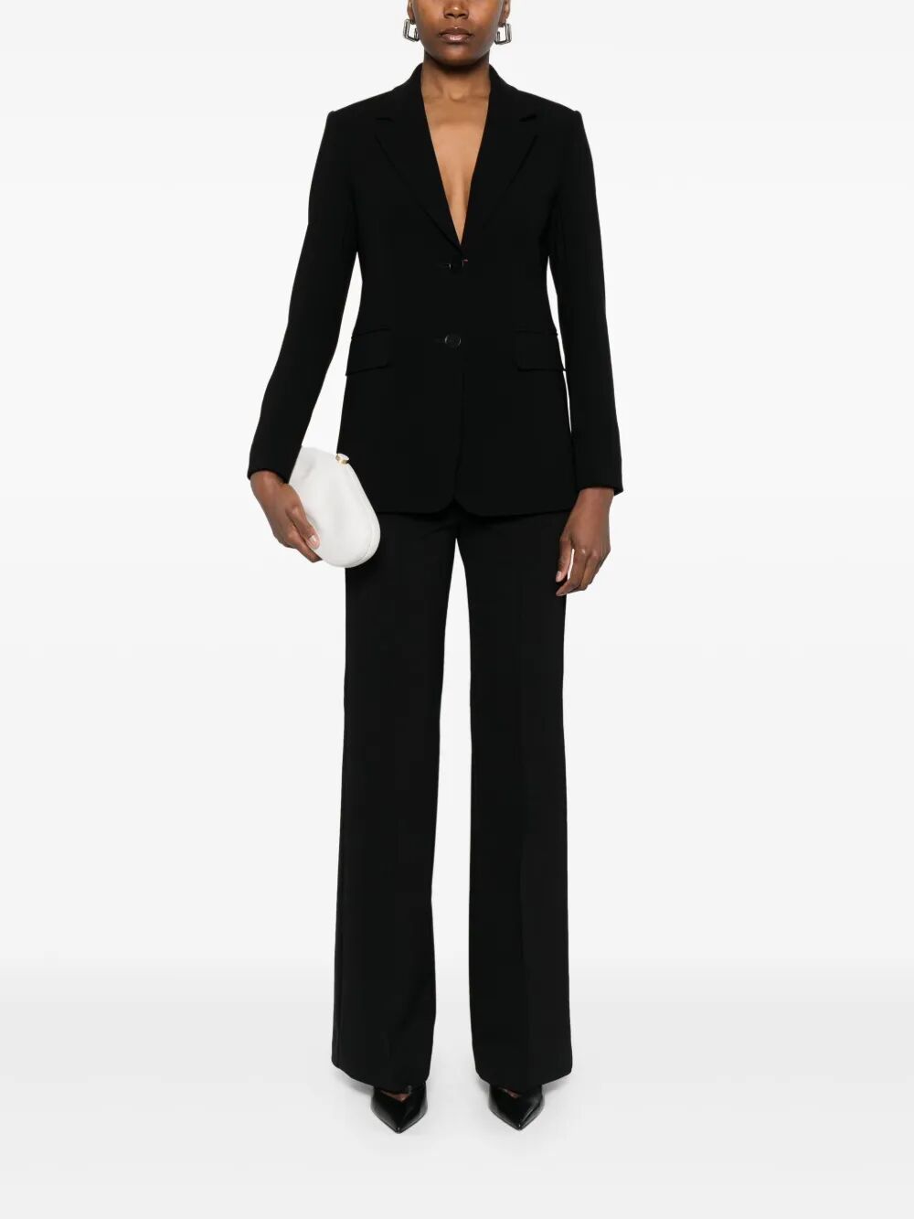 MAX MARA STUDIO Women's Single-Breasted Blazer with Tailored Fit