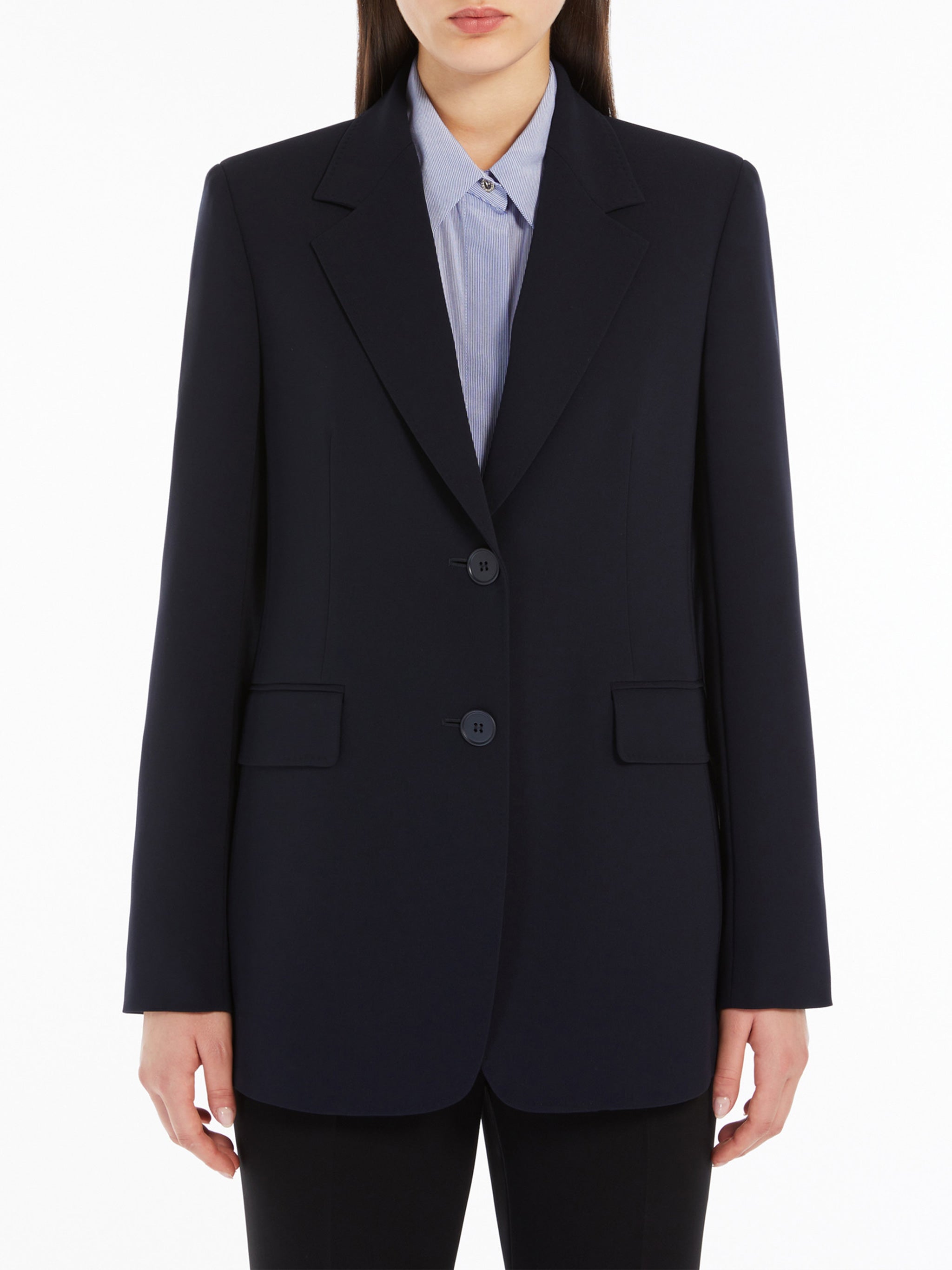 MAX MARA STUDIO Single-Breasted Blazer in Size 38 for Women
